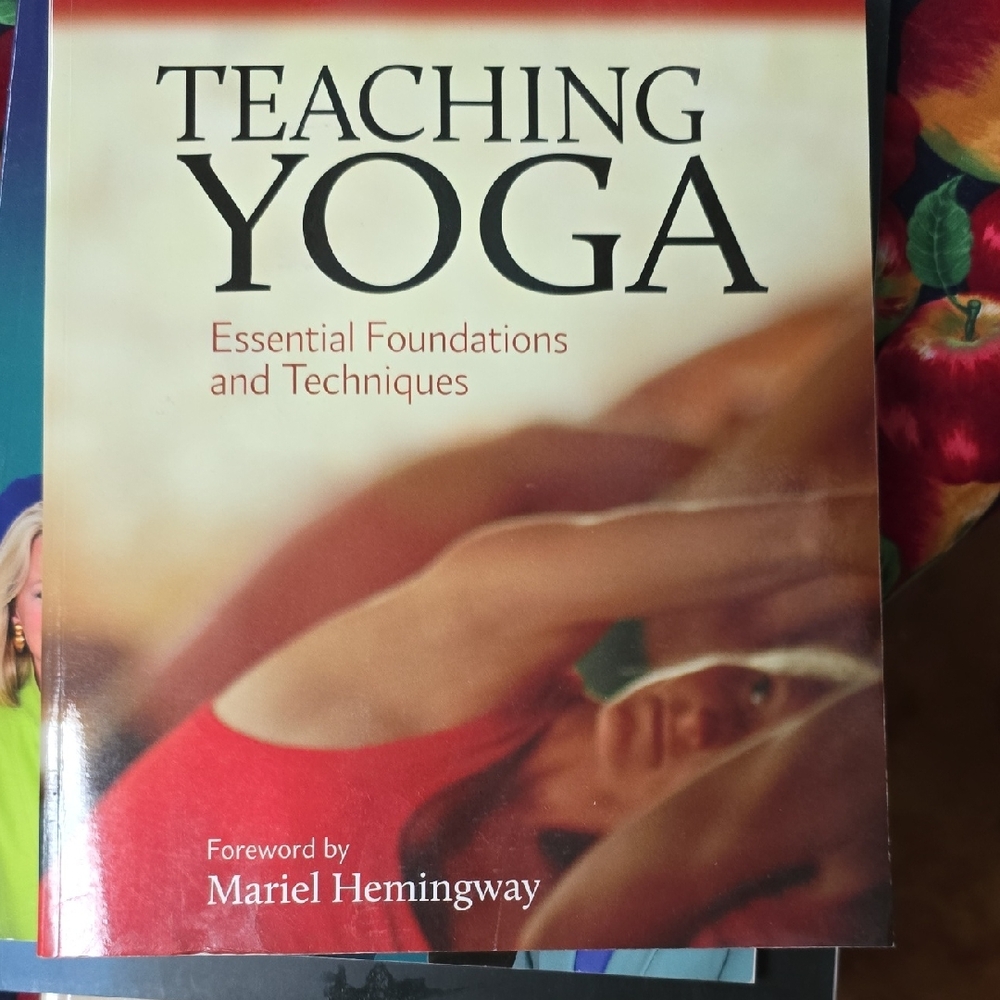 Teaching Yoga Book by Mariel Hemingway - Red Cover